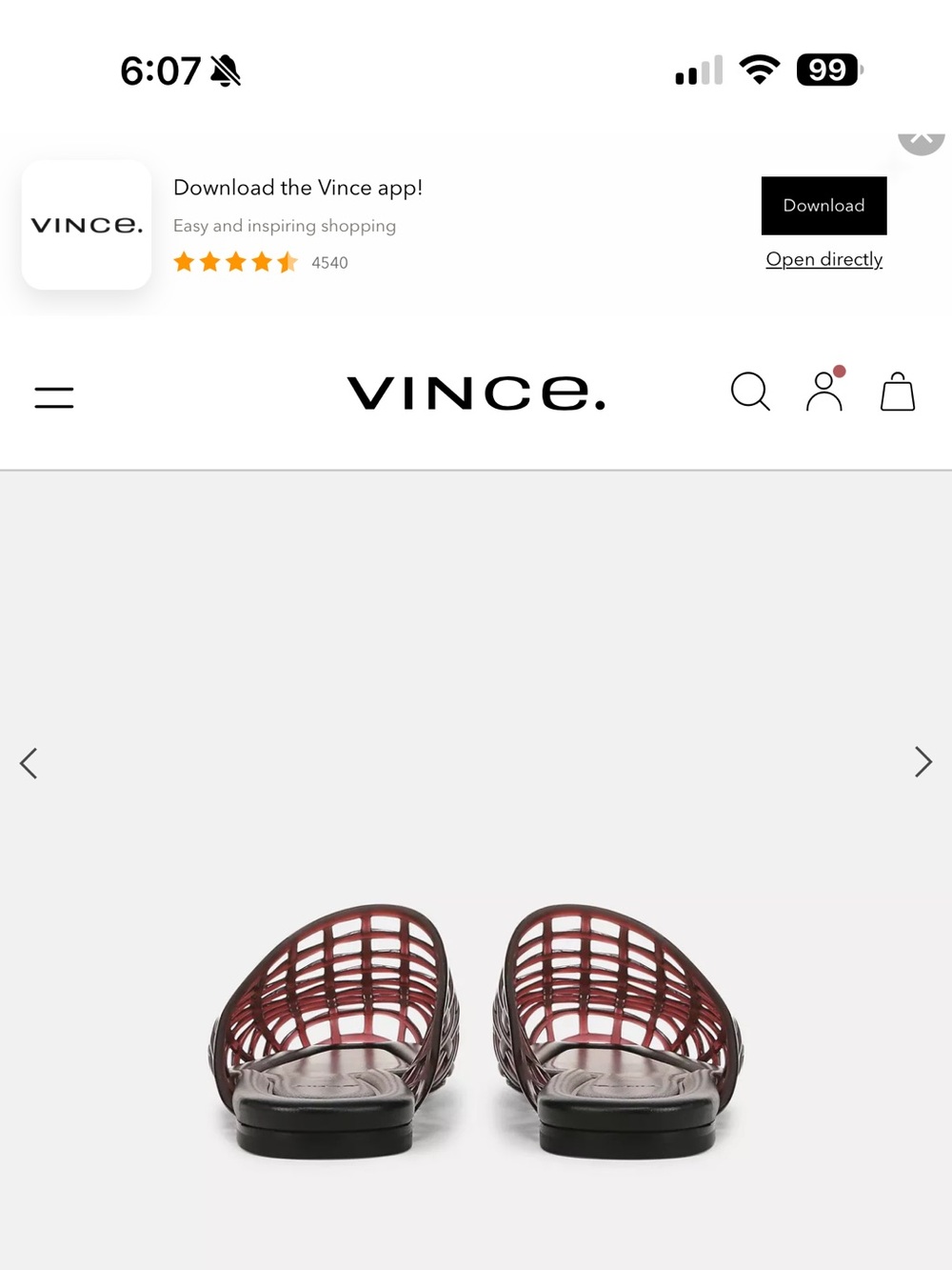 NEW! Vince Barcelona Open-Weave Jelly Mule in Ganache